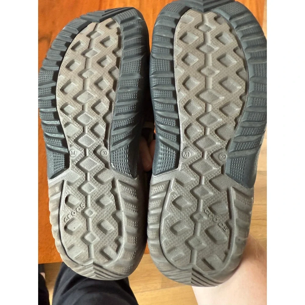 Crocs Men's Swiftwater Mesh Deck Sandal‎ Espresso/Brown Size 10